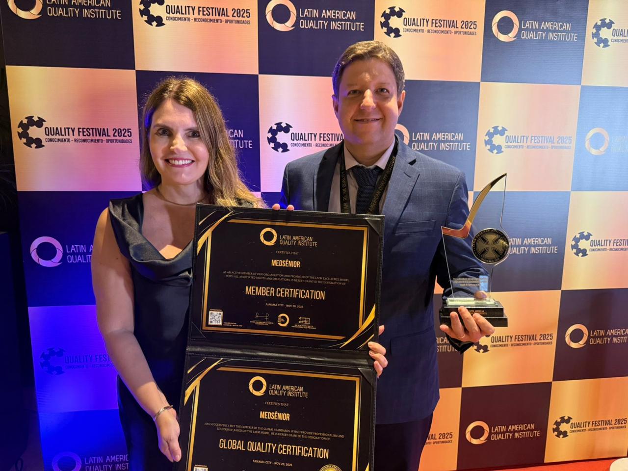 MedSênior recebe prêmio Latin American Quality Institute